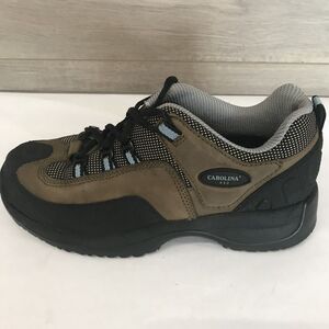 Carolina Tan Brown Leather Composite Toe Lace Up Boots Shoes Women’s 7.5 W